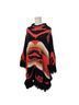 Ralph Lauren 100% Wool Aztec Or Tribal Print Black Red Brown Tan Poncho One size - photo 5