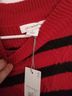 Liz Claiborne Stripes Red Black Pullover Sweater Size 14 - photo 3