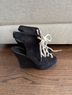 Opening Ceremony 100% Suede Black Wedges Size 8 1/2 - photo 3