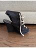 Opening Ceremony 100% Suede Black Wedges Size 8 1/2 - photo 4