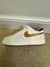 Nike White Brown Sneakers Size 7 - photo 5