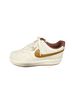 Nike White Brown Sneakers Size 7 - photo 2