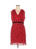 Foxiedox 100% Polyester Animal Print Red Cocktail Dress Size XL - photo 1