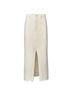 FRAME Solid White Midaxi Angled Seam Raw After Skirt Size 32 waist - photo 1