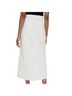 FRAME Solid White Midaxi Angled Seam Raw After Skirt Size 32 waist - photo 4