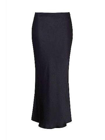 Burgess Hadley Satin Midi Skirt (view 1)