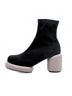 All Black Gray Women's Mod Stretch Bootie Size EU 36 - photo 4