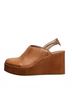 Antelope Brown Women's Brooks Leather Mules Size EU 41 - photo 3