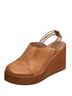 Antelope Brown Women's Brooks Leather Mules Size EU 41 - photo 5