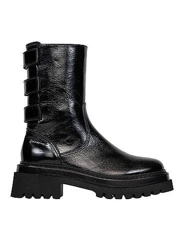 Homers Golva Leather Flat Ankle Boots (view 1)