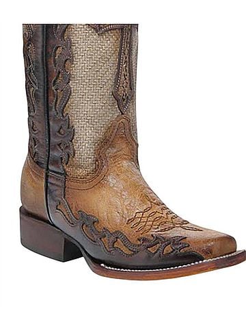 Corral Boots Women's Jute & Cross Narrow Square-Toe Boot (view 2)