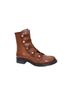 Eric Michael Solid Brown Women's Dottie Leather Boots Size EU 37 - photo 1