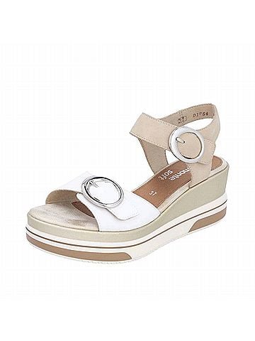 Remonte Women's Sabine 54 Weiss Two Tone Perle Wedge Sandal (view 2)
