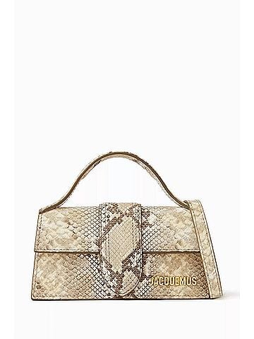 Jacquemus Women's Le Grand Bambino Snake-Embossed Crossbody Bag (view 1)