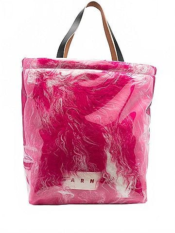 MARNI Women's Covered Shearling Tote Bag (view 2)