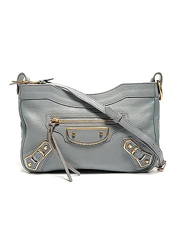 Balenciaga Balenciaga Giant Hip Blue-Gray Shoulder Bag Blue (view 1)