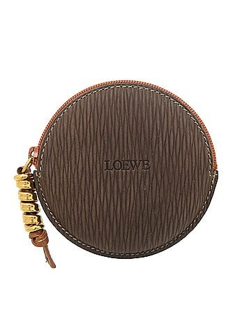 Loewe Loewe Velas Case Women's Wallet/Coin Purse Leather Brown (view 1)