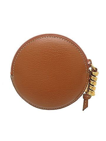 Loewe Loewe Velas Case Women's Wallet/Coin Purse Leather Brown (view 2)