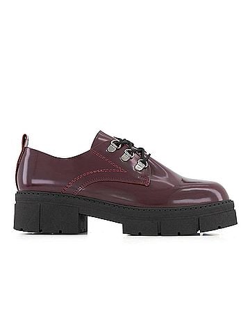 Andrea Women's Chunky Sole Patent Oxfords (view 1)