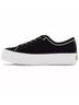 Andrea Black Women's Platform Canvas Sneakers Size 8 - photo 2