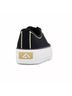Andrea Black Women's Platform Canvas Sneakers Size 8 - photo 4