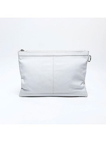 Balenciaga Balenciaga Classic Clip M 273022 Leather Clutch Bag White (view 2)