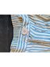 David Dart 100% Rayon Stripes Blue White Casual Pants Size S - photo 4