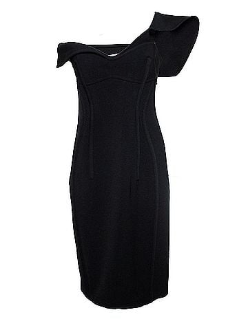 Bottega Veneta Bottega Veneta, one shoulder wool bustier dress (view 1)