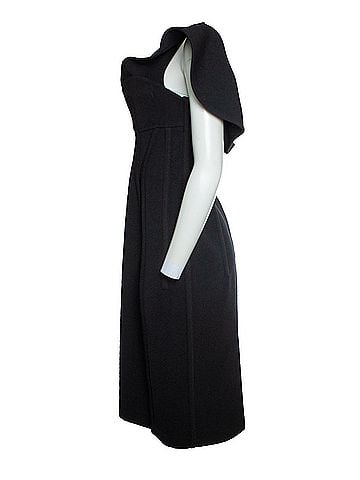 Bottega Veneta Bottega Veneta, one shoulder wool bustier dress (view 2)