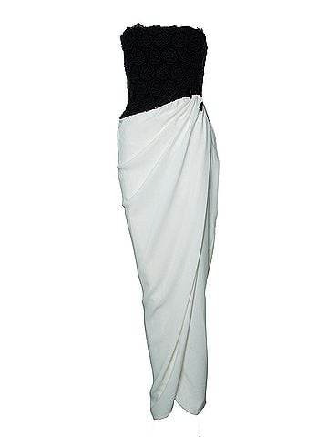Max Mara Max Mara, Maxi dress in white with floral bustier (view 1)