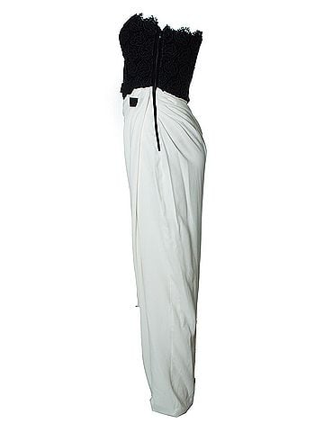 Max Mara Max Mara, Maxi dress in white with floral bustier (view 2)