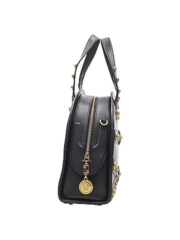 Versace Versace Tribute gold Medusa stud bondage bowling shoulder bag (view 2)