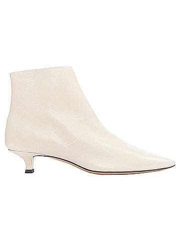 The Row The Row Coco cream coal soft calfskin ankle kitten heel ankle boots EU37 (view 1)
