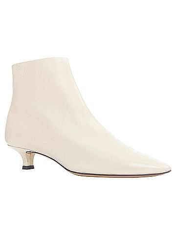 The Row The Row Coco cream coal soft calfskin ankle kitten heel ankle boots EU37 (view 2)