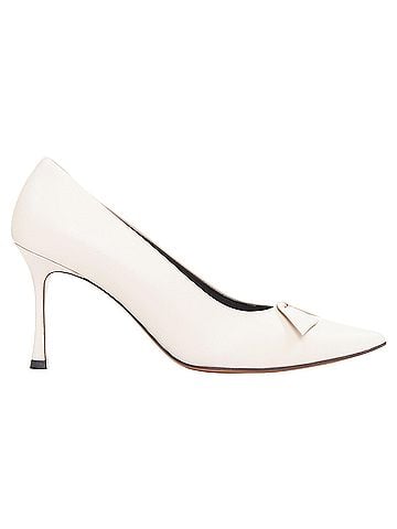 The Row The Row Champagne Pump Bow rose beige soft calf pointy spool heel pump EU37 (view 1)