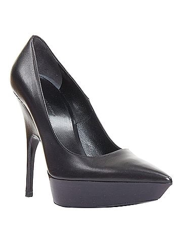 Balenciaga Balenciaga Chevreau Brilliant black calf leather sculpted platform pumps EU37 (view 2)