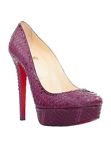 Christian Louboutin Christian Louboutin Bianca 140 Amethyste purple watersnake platform pumps EU37 (view 2)