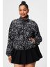 Fabletics 100% Nylon Graphic Black Ivory Jacket Size S - photo 7