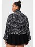 Fabletics 100% Nylon Graphic Black Ivory Jacket Size S - photo 6
