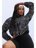 Fabletics 100% Nylon Graphic Black Ivory Jacket Size S - photo 5