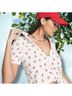 Topshop White Short Sleeve Blouse Size 12 - photo 4