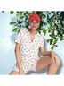 Topshop White Short Sleeve Blouse Size 12 - photo 5