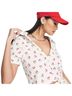Topshop White Short Sleeve Blouse Size 12 - photo 1