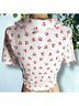 Topshop White Short Sleeve Blouse Size 12 - photo 9