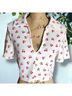 Topshop White Short Sleeve Blouse Size 12 - photo 6