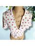 Topshop White Short Sleeve Blouse Size 12 - photo 7