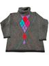 Valerie Stevens Argyle Gray Multi Color Pullover Sweater Size M - photo 5