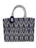 Maje 100% Canvas Print Multi Color Blue White Tote One size - photo 1
