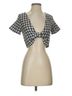 Rita Row Graphic Checkered-gingham Multi Color Casual Shirts Size S - photo 1