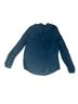 Theory 100% Silk Solid Black Long Sleeve Blouse Size S - photo 2